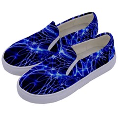 Lines Flash Light Mystical Fantasy Kids  Canvas Slip Ons