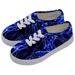 Lines Flash Light Mystical Fantasy Kids  Classic Low Top Sneakers