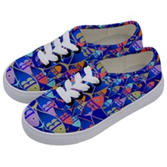 Sea Fish Illustrations Kids  Classic Low Top Sneakers