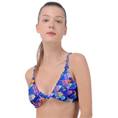 Sea Fish Illustrations Knot Up Bikini Top by Mariart