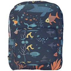 Underwater Ocean Animals Sea Full Print Backpack by Simbadda