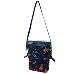 Underwater Ocean Animals Sea Folding Shoulder Bag by Simbadda