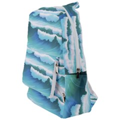 Ocean Sea Waves Beach Travelers  Backpack by Simbadda