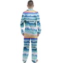 Ocean Sea Waves Beach Men s Long Sleeve Satin Pajamas Set View2