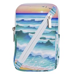 Ocean Sea Waves Beach Belt Pouch Bag (Small)