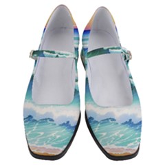 Ocean Sea Waves Beach Women s Mary Jane Shoes