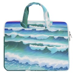 Ocean Sea Waves Beach MacBook Pro 16  Double Pocket Laptop Bag 