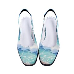 Ocean Sea Waves Beach Women s Classic Slingback Heels