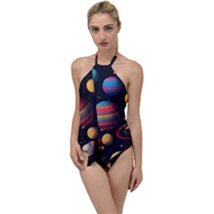 Planet Star Fantasy Go With The Flow One Piece Swimsuit by Simbadda