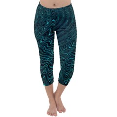 Wave Circle Ring Water Capri Winter Leggings 