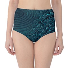 Wave Circle Ring Water Classic High-Waist Bikini Bottoms