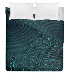 Wave Circle Ring Water Duvet Cover Double Side (Queen Size)