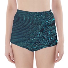 Wave Circle Ring Water High-Waisted Bikini Bottoms