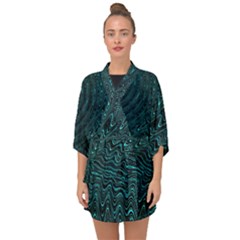 Wave Circle Ring Water Half Sleeve Chiffon Kimono