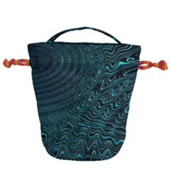 Wave Circle Ring Water Drawstring Bucket Bag