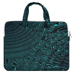 Wave Circle Ring Water MacBook Pro 13  Double Pocket Laptop Bag