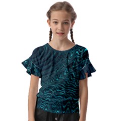 Wave Circle Ring Water Kids  Cut Out Flutter Sleeves