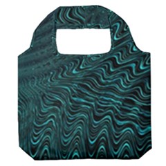 Wave Circle Ring Water Premium Foldable Grocery Recycle Bag by Simbadda