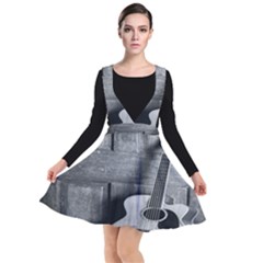 Acoustic Guitar Plunge Pinafore Dress by artworkshop