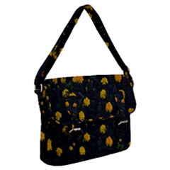 Bloomed Yellow Petaled Flower Plants Buckle Messenger Bag by artworkshop