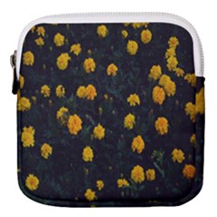 Bloomed Yellow Petaled Flower Plants Mini Square Pouch by artworkshop