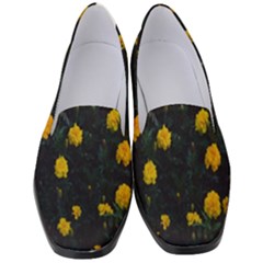 Bloomed Yellow Petaled Flower Plants Women s Classic Loafer Heels by artworkshop