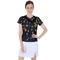 Bloomed Yellow Petaled Flower Plants Women s Sports Top by artworkshop