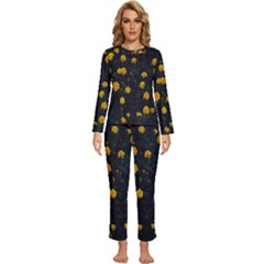 Bloomed Yellow Petaled Flower Plants Womens  Long Sleeve Lightweight Pajamas Set by artworkshop