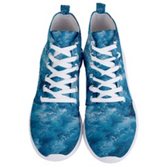 Blue Water Speech Therapy Men s Lightweight High Top Sneakers by artworkshop
