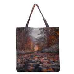 Breathe In Nature Background Grocery Tote Bag by artworkshop