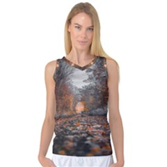 Breathe In Nature Background Women s Basketball Tank Top by artworkshop