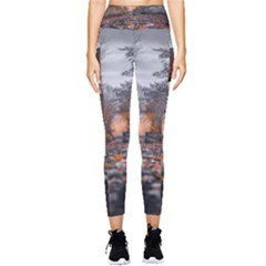 Breathe In Nature Background Pocket Leggings  by artworkshop