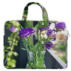 Cute Flower Wallpaper Macbook Pro 16  Double Pocket Laptop Bag 