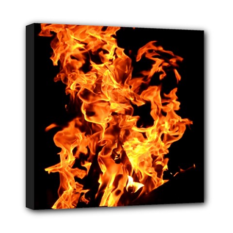 Live Coals Mini Canvas 8  X 8  (stretched) by artworkshop