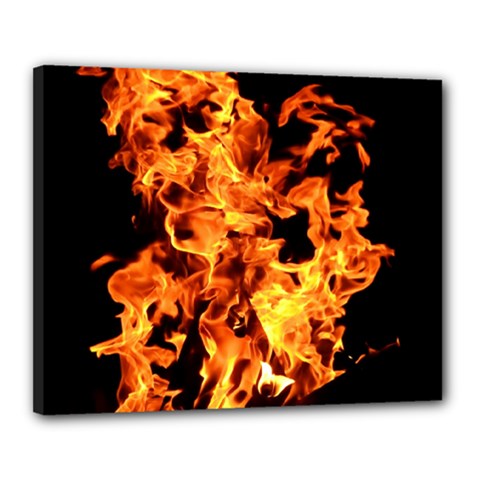 Live Coals Canvas 20  X 16  (stretched) by artworkshop