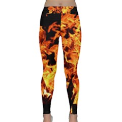 Live Coals Classic Yoga Leggings by artworkshop