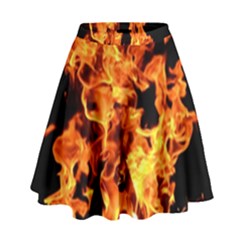 Live Coals High Waist Skirt by artworkshop