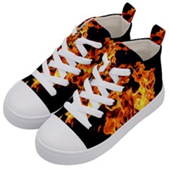 Live Coals Kids  Mid-top Canvas Sneakers