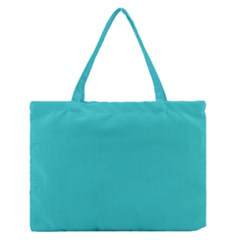 Beachy Bonaire Blue  Zipper Medium Tote Bag by Khoncepts