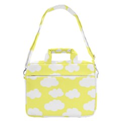 Cute Yellow White Clouds Macbook Pro 13  Shoulder Laptop Bag 