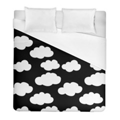 Bw Clouds Duvet Cover (full/ Double Size) by ConteMonfrey