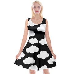 Bw Clouds Reversible Velvet Sleeveless Dress