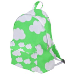 Green And White Cute Clouds  The Plain Backpack by ConteMonfrey