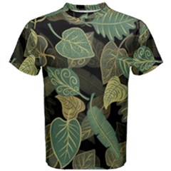 Autumn Fallen Leaves Dried Leaves Men s Cotton Tee by Simbadda