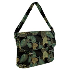 Autumn Fallen Leaves Dried Leaves Buckle Messenger Bag by Simbadda