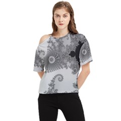 Apple Males Almond Bread Abstract Mathematics One Shoulder Cut Out Tee by Simbadda