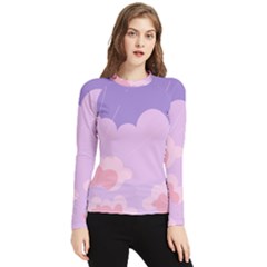 Sky Nature Sunset Clouds Space Fantasy Sunrise Women s Long Sleeve Rash Guard by Simbadda