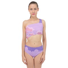 Sky Nature Sunset Clouds Space Fantasy Sunrise Spliced Up Two Piece Swimsuit by Simbadda