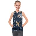 Space Theme Art Pattern Design Wallpaper Kids  Sleeveless Hoodie View1