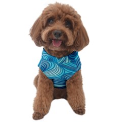 Ocean Waves Sea Abstract Pattern Water Blue Dog Sweater